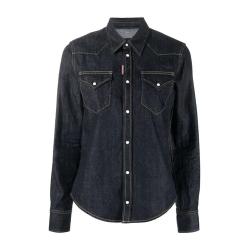 Blouses & Shirts > Denim Shirts - - Dsquared2 - Modalova