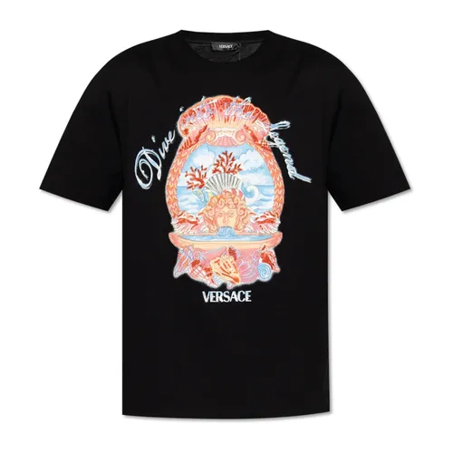 Versace - Tops > T-Shirts - Black - Versace - Modalova