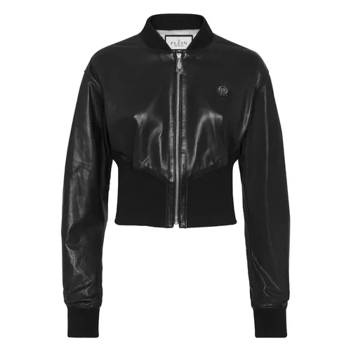 Jackets > Leather Jackets - - Philipp Plein - Modalova