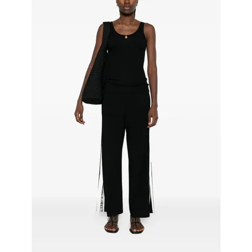 Trousers > Wide Trousers - - Elisabetta Franchi - Modalova