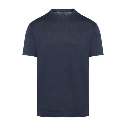 Fedeli - Tops > T-Shirts - Blue - Fedeli - Modalova