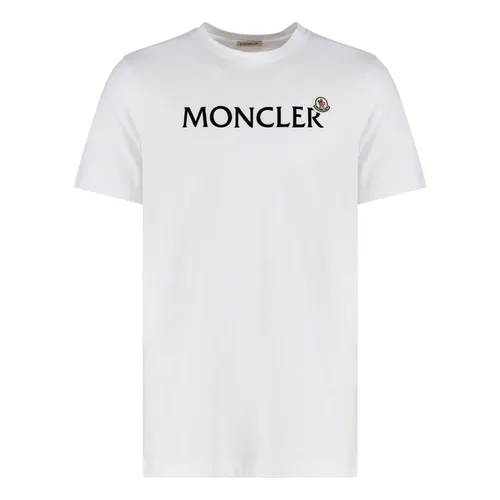 Moncler - Tops > T-Shirts - White - Moncler - Modalova
