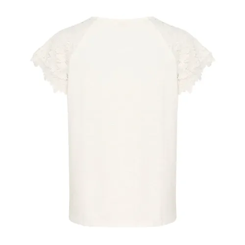 Cream - Tops > T-Shirts - White - Cream - Modalova