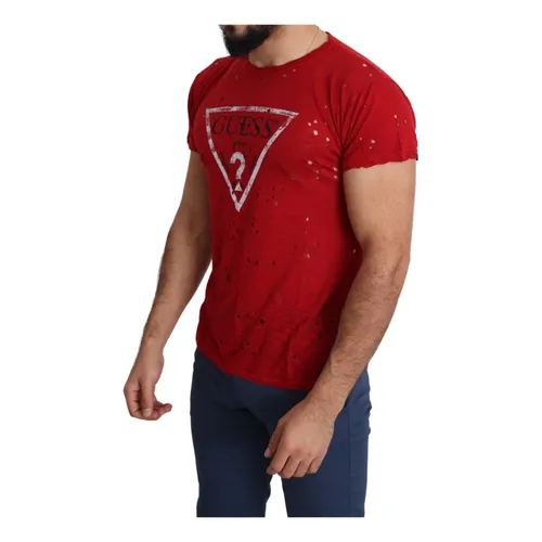 Guess - Tops > T-Shirts - Red - Guess - Modalova