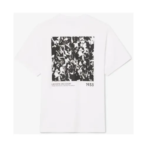 Lacoste - Tops > T-Shirts - White - Lacoste - Modalova