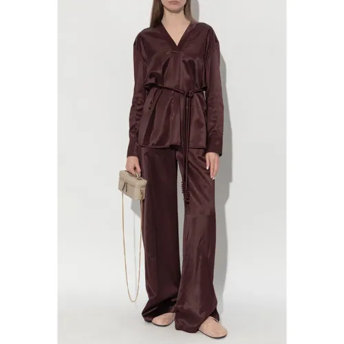 Trousers > Wide Trousers - - Tory Burch - Modalova