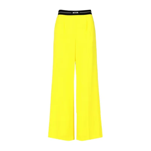 Trousers > Wide Trousers - - Msgm - Modalova