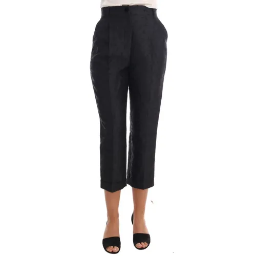 Trousers > Cropped Trousers - - Dolce & Gabbana - Modalova