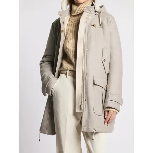 Fay - Coats > Parkas - Gray - Fay - Modalova