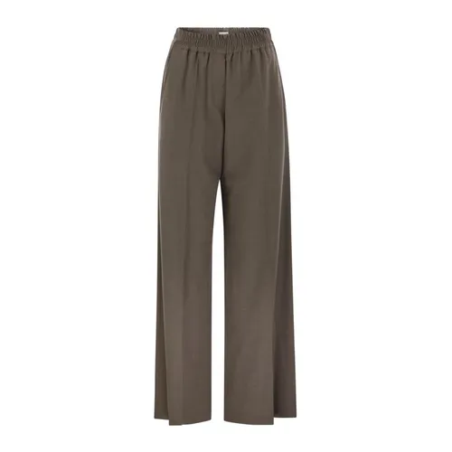 Trousers > Wide Trousers - - Brunello Cucinelli - Modalova