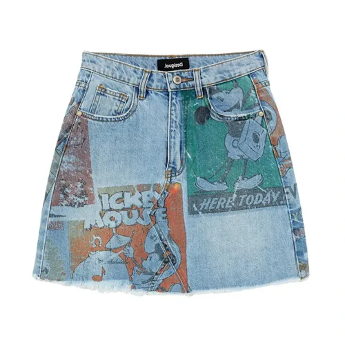 Skirts > Denim Skirts - - Desigual - Modalova