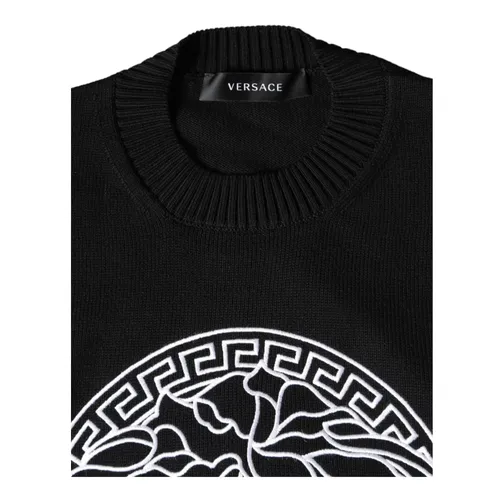 Knitwear > Round-neck Knitwear - - Versace - Modalova