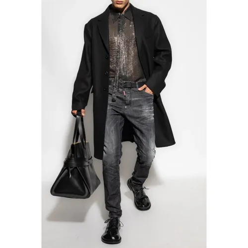 Coats > Single-Breasted Coats - - Dsquared2 - Modalova