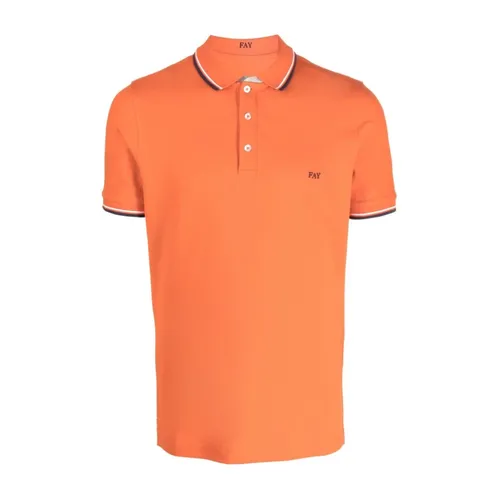 Fay - Tops > Polo Shirts - Orange - Fay - Modalova