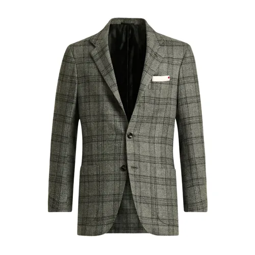 Kiton - Jackets > Blazers - Gray - Kiton - Modalova