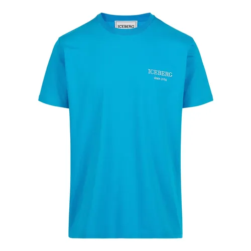 Iceberg - Tops > T-Shirts - Blue - Iceberg - Modalova