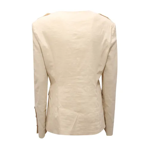 Pinko - Jackets > Blazers - Beige - Pinko - Modalova