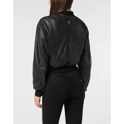 Jackets > Leather Jackets - - Philipp Plein - Modalova