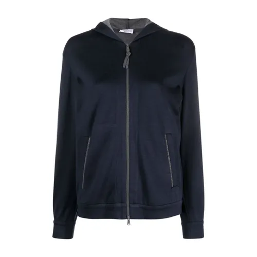 Sweatshirts & Hoodies > Zip-throughs - - Brunello Cucinelli - Modalova