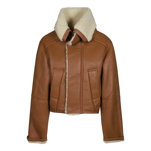 Jackets > Leather Jackets - - Victoria Beckham - Modalova