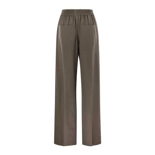 Trousers > Wide Trousers - - Brunello Cucinelli - Modalova