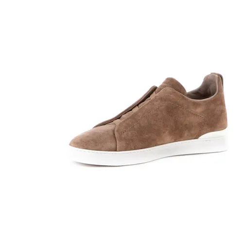 Zegna - Shoes > Sneakers - Brown - Zegna - Modalova