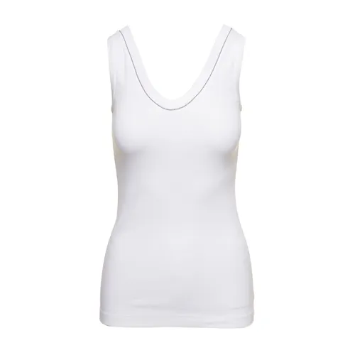 Tops > Sleeveless Tops - - Brunello Cucinelli - Modalova