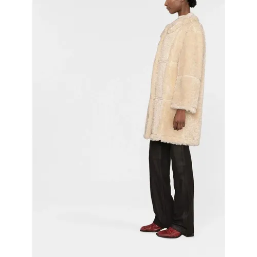 Coats > Single-Breasted Coats - - Stand Studio - Modalova
