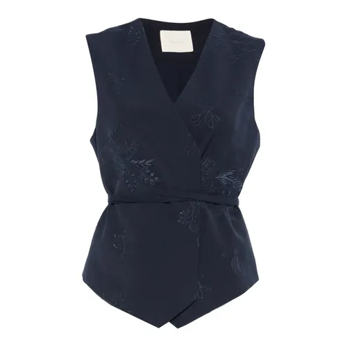 Twinset - Jackets > Vests - Blue - Twinset - Modalova