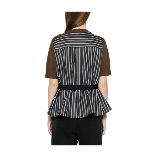 Knitwear > Round-neck Knitwear - - Sacai - Modalova