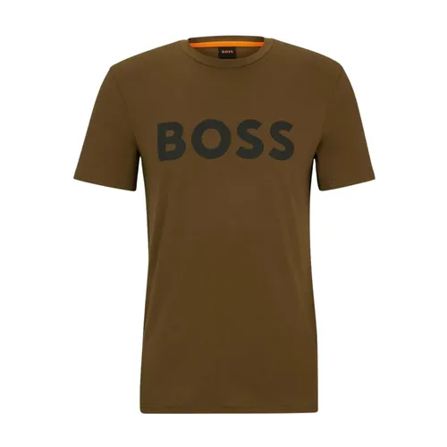 Hugo - Tops > T-Shirts - Brown - Hugo - Modalova