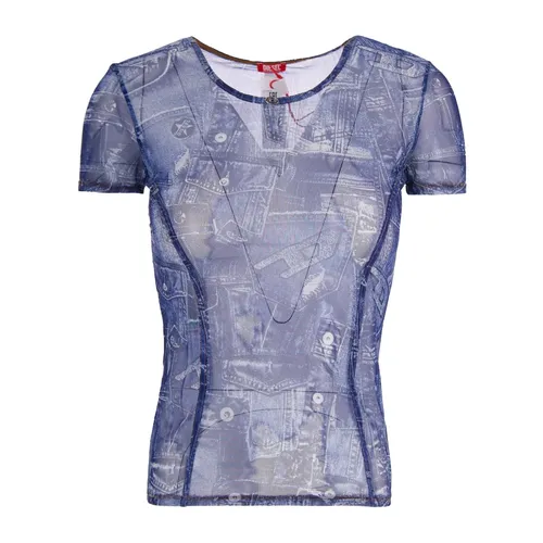 Diesel - Tops > T-Shirts - Blue - Diesel - Modalova