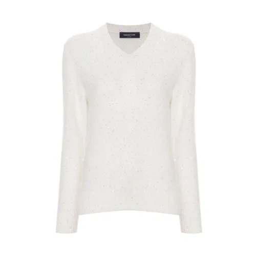 Knitwear > V-neck Knitwear - - Fabiana Filippi - Modalova