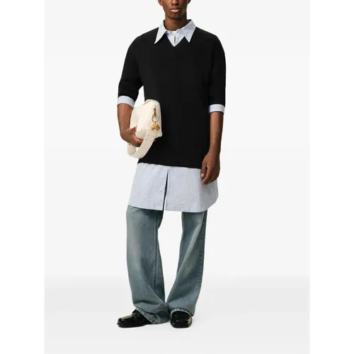 Knitwear > V-neck Knitwear - - Ami Paris - Modalova
