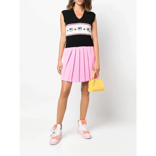 Knitwear > V-neck Knitwear - - Chiara Ferragni Collection - Modalova