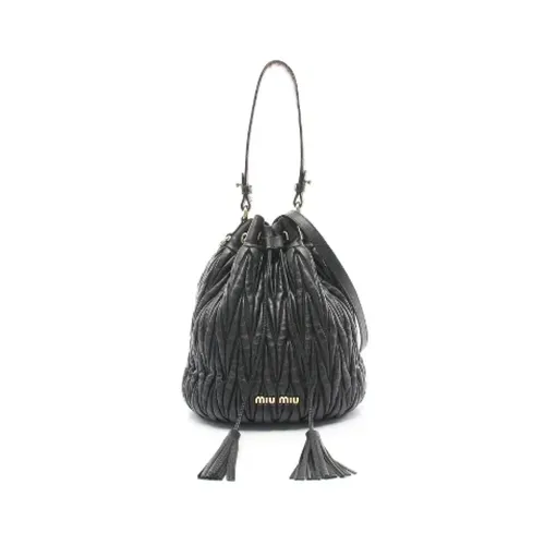 Pre-owned > Pre-owned Bags > Pre-owned Bucket Bags - - Miu Miu Pre-owned - Modalova