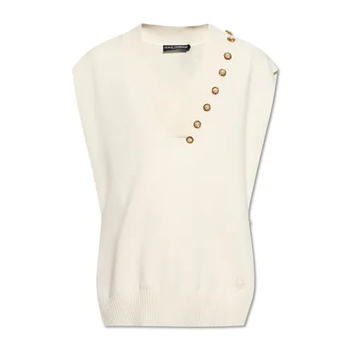 Knitwear > Sleeveless Knitwear - - Dolce & Gabbana - Modalova