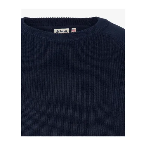 Knitwear > Round-neck Knitwear - - Schott NYC - Modalova