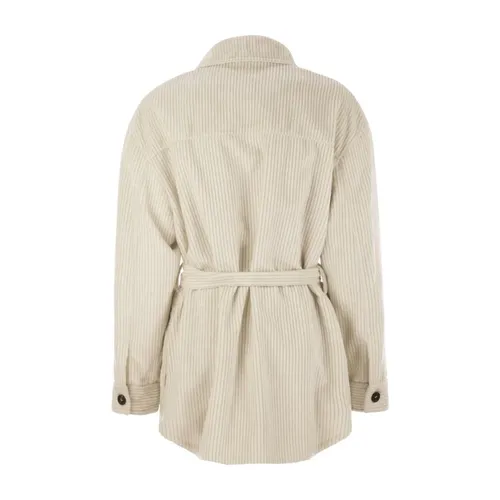 Coats > Belted Coats - - Brunello Cucinelli - Modalova
