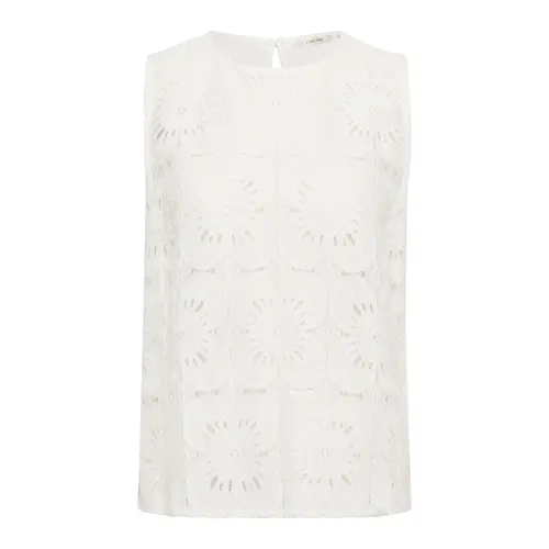 Tops > Sleeveless Tops - - Cream - Modalova