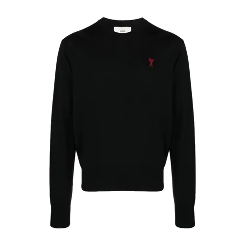 Knitwear > Round-neck Knitwear - - Ami Paris - Modalova