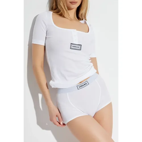 Versace - Tops > T-Shirts - White - Versace - Modalova