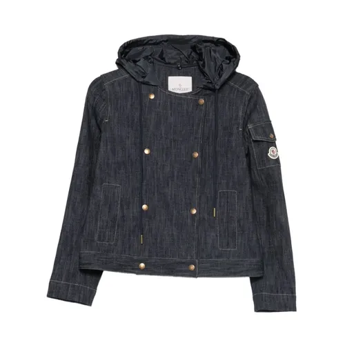 Jackets > Denim Jackets - - Moncler - Modalova