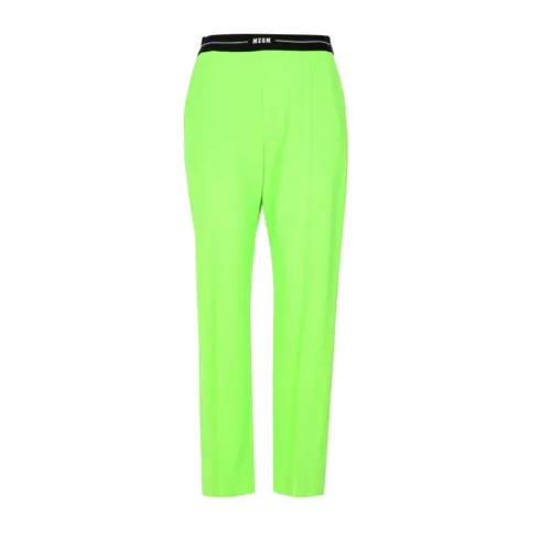 Msgm - Trousers > Chinos - Green - Msgm - Modalova