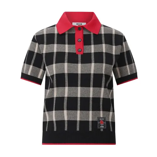 Msgm - Tops > Polo Shirts - Black - Msgm - Modalova