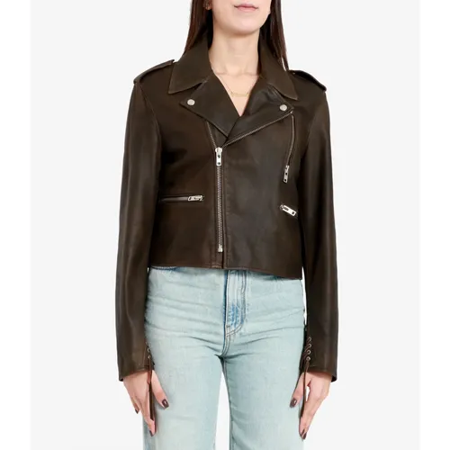 Jackets > Leather Jackets - - Mauro Grifoni - Modalova