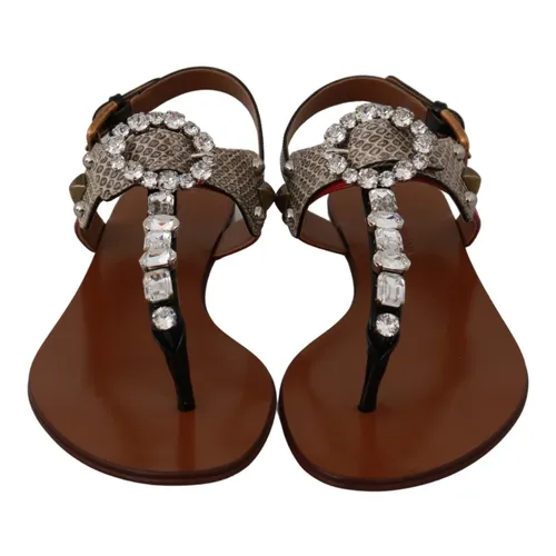 Shoes > Sandals > Flat Sandals - - Dolce & Gabbana - Modalova