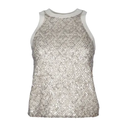 Tops > Sleeveless Tops - - Brunello Cucinelli - Modalova