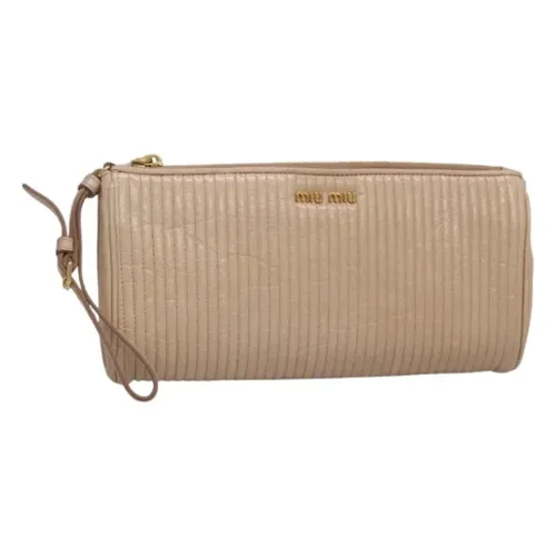 Pre-owned > Pre-owned Bags > Pre-owned Clutches - - Miu Miu Pre-owned - Modalova