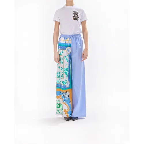 Trousers > Wide Trousers - - Moschino - Modalova